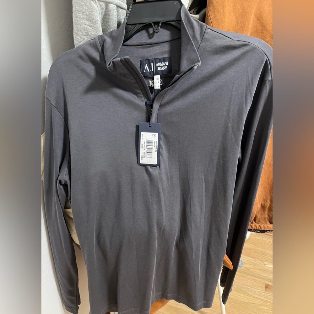 Armani Jeans quarter zip up sweater